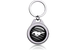 XIGRALUCK Car Key Chain for Ford Mustang 3D Chrome Metal Alloy Keychain Gifts Fit Car Keyring Accessories