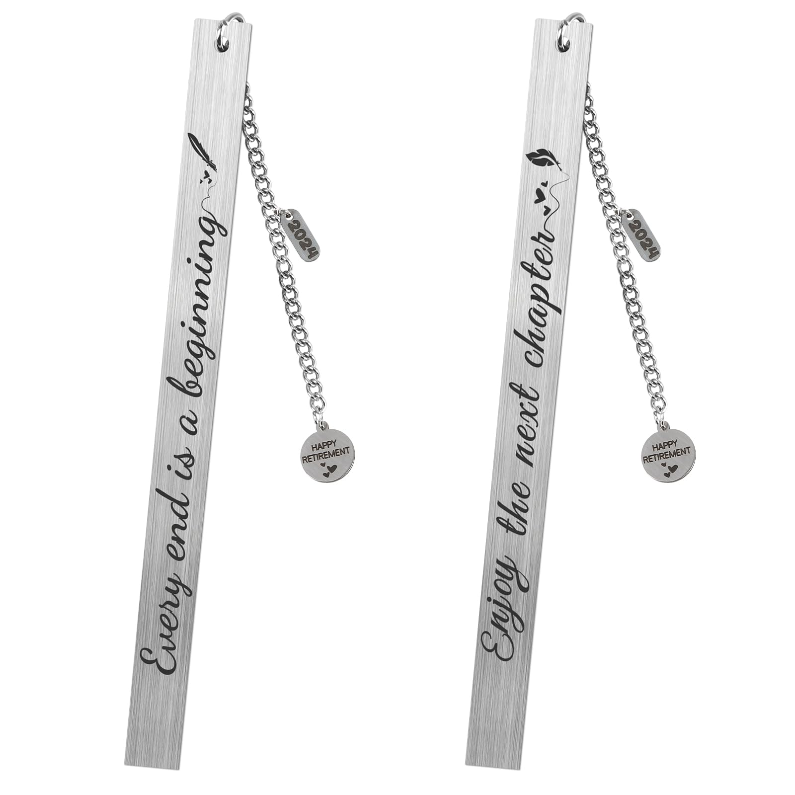 Retirement Gifts for Women Men, Happy Retirement Gifts Bookmark, Enjoy The Next Chapter Bookmark for Colleague Boss Leader Seniors Teacher Coach Nurse — image 1