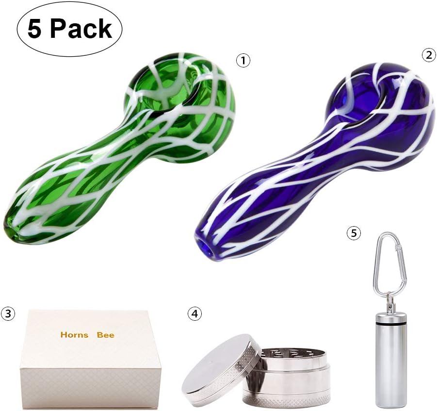 4.4 Inch Handmade New Style Heat Resistant Glass Art Pipe