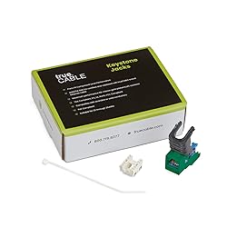 trueCABLE Cat5e Toolless Keystone Jack, Unshielded