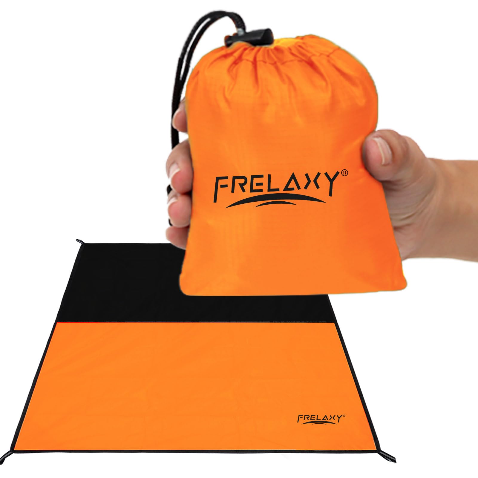 Photo 1 of Frelaxy Pocket Picnic Blanket, Waterproof Sandproof Beach Mat, Compact Camping Tarp for Festivals, Hiking, Travel, Outdoor Recreation
