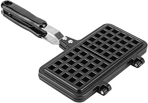 Waffle Iron Maker, Rectangle Shape Non-Stick Waffle Mold Baking Pan Making Tool for Belgian Sandwich Toaster