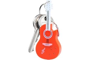 NKEM Violin Keychain Music, Violin Charm With Sound, Voilin Keyring With Light, Creative Novelty Mini Violin Keychain Playable With Music For Men Women