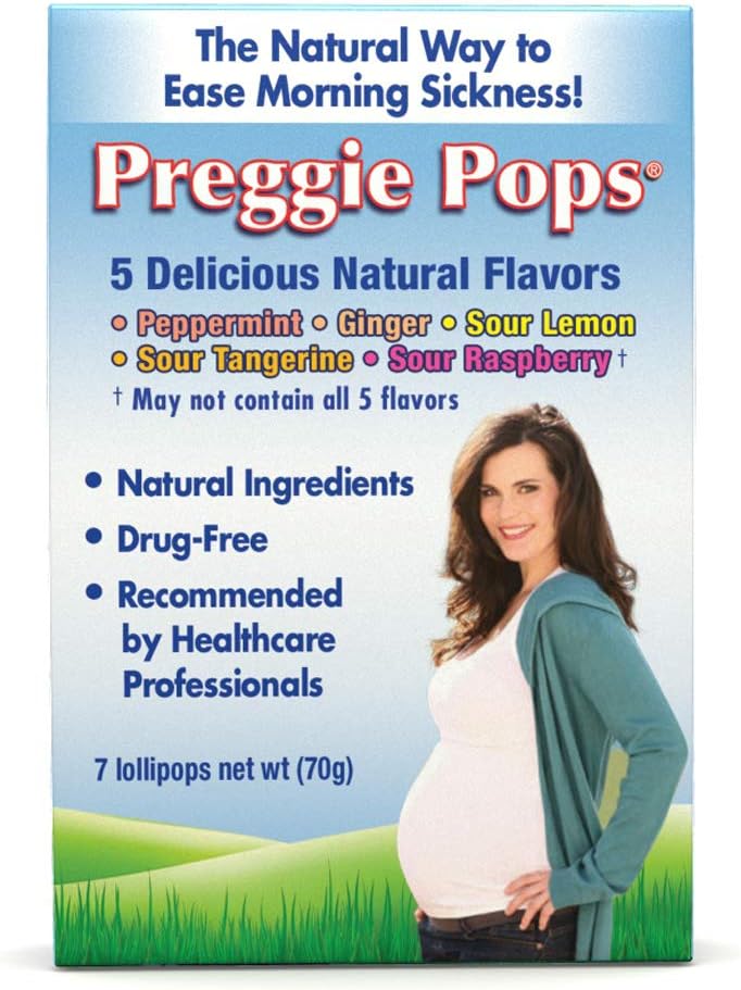 Amazon Com Preggie Pops 7 Lollipops Morning Sickness Nausea Relief During Pregnancy Safe For Pregnant Mom Baby Gluten Free 7 Flavors Lemon Raspberry Peppermint More Health Personal Care