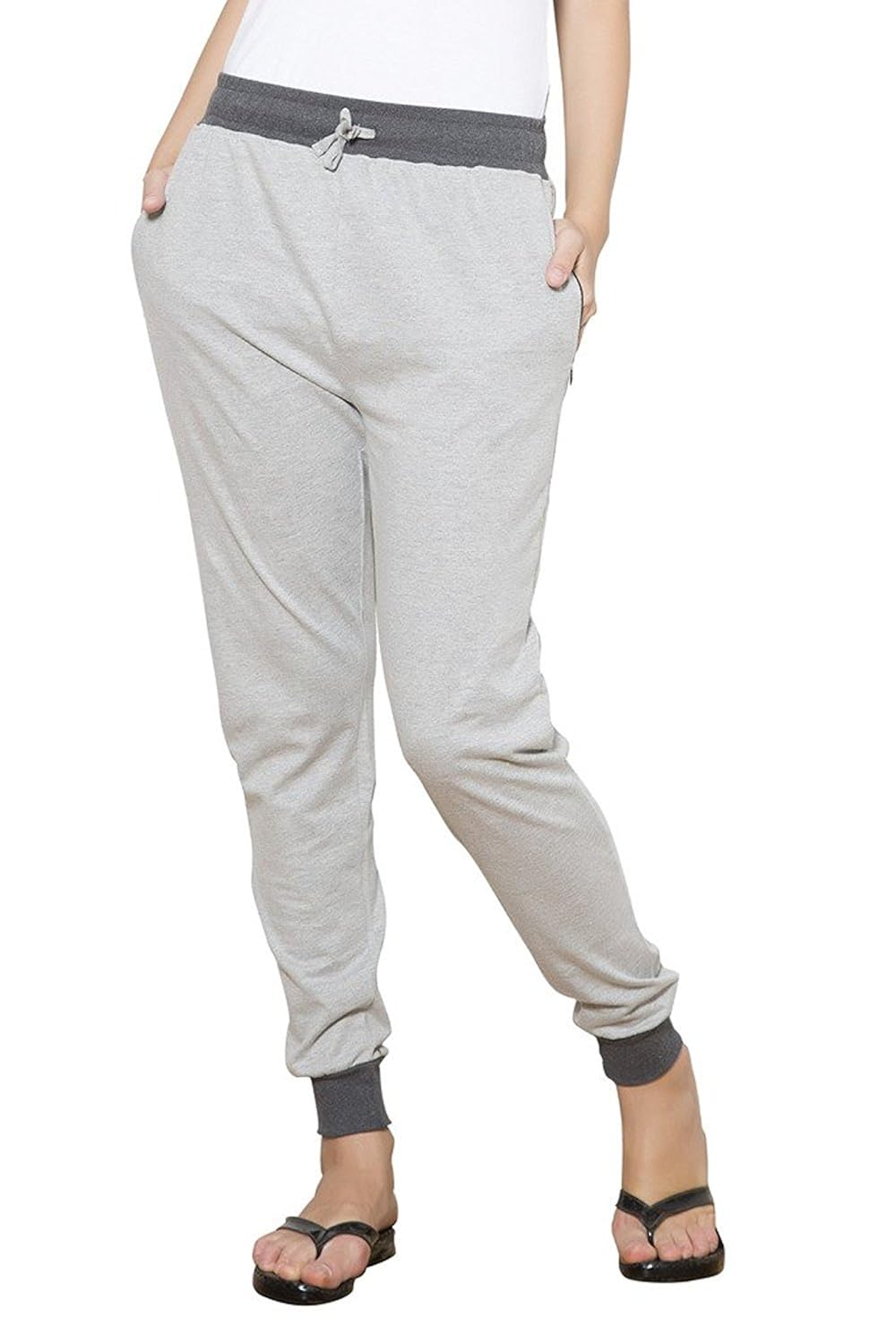 ace women's ribbed cotton track pants,pajamas,lowers