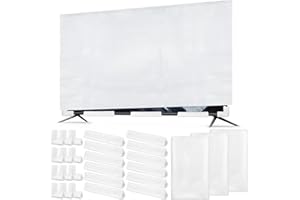 3 Pack Cushioning Foam Set Include Flat Screen TV Covers Fits up to 70'' W x 42'' H,12 Moving Corner Edge Protectors and 12 F