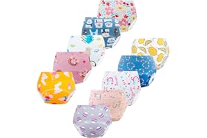 JACKLOVEBRIEFS Potty Training Underwear for Girls, Toddler Training Underwear Boys (10 Packs, 2-3T, Multi-Colored)