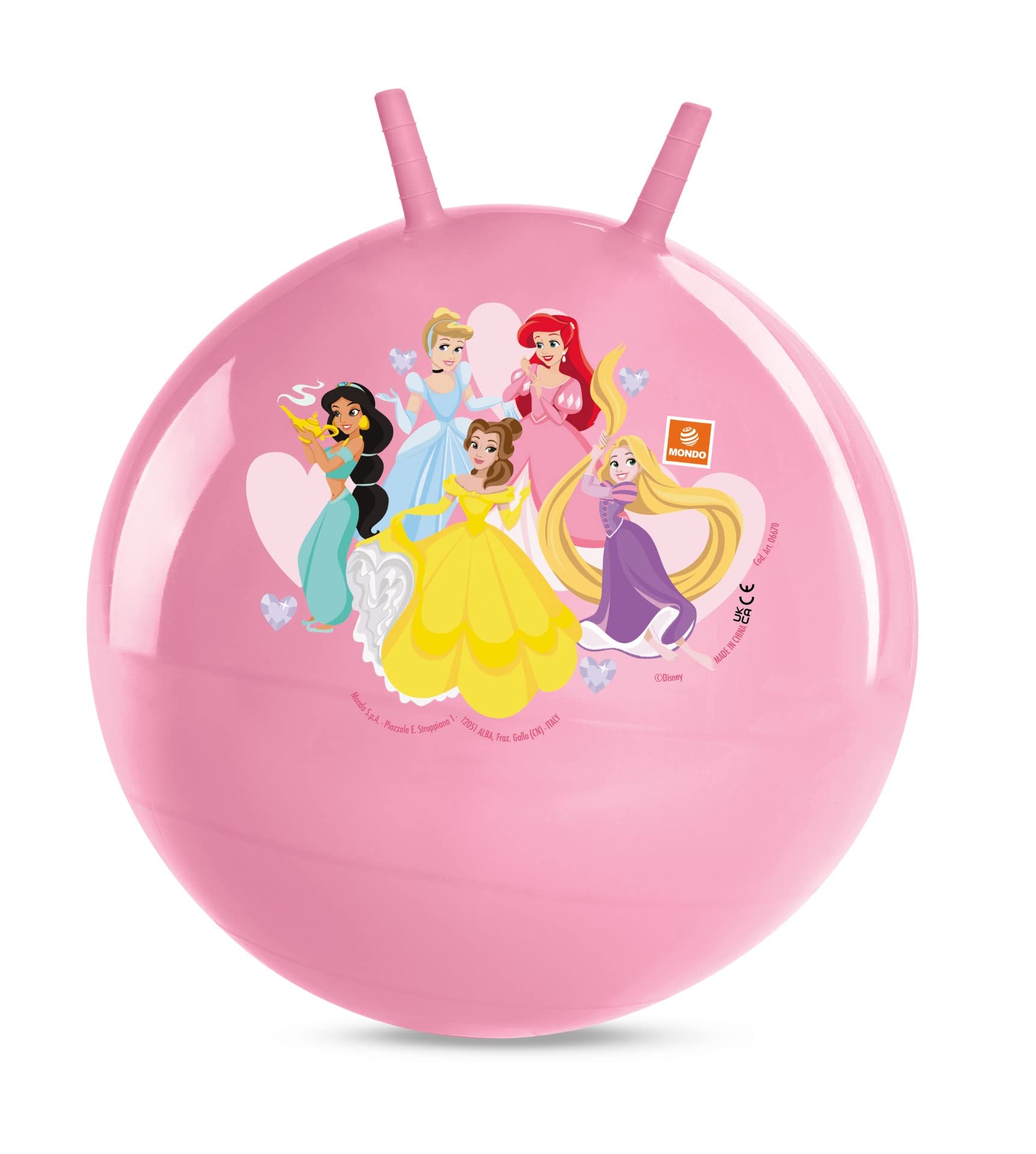 Mondo Toys - Princess Kangaroo Disney Jumping Balloon, Pink Color, 50 cm, 06670