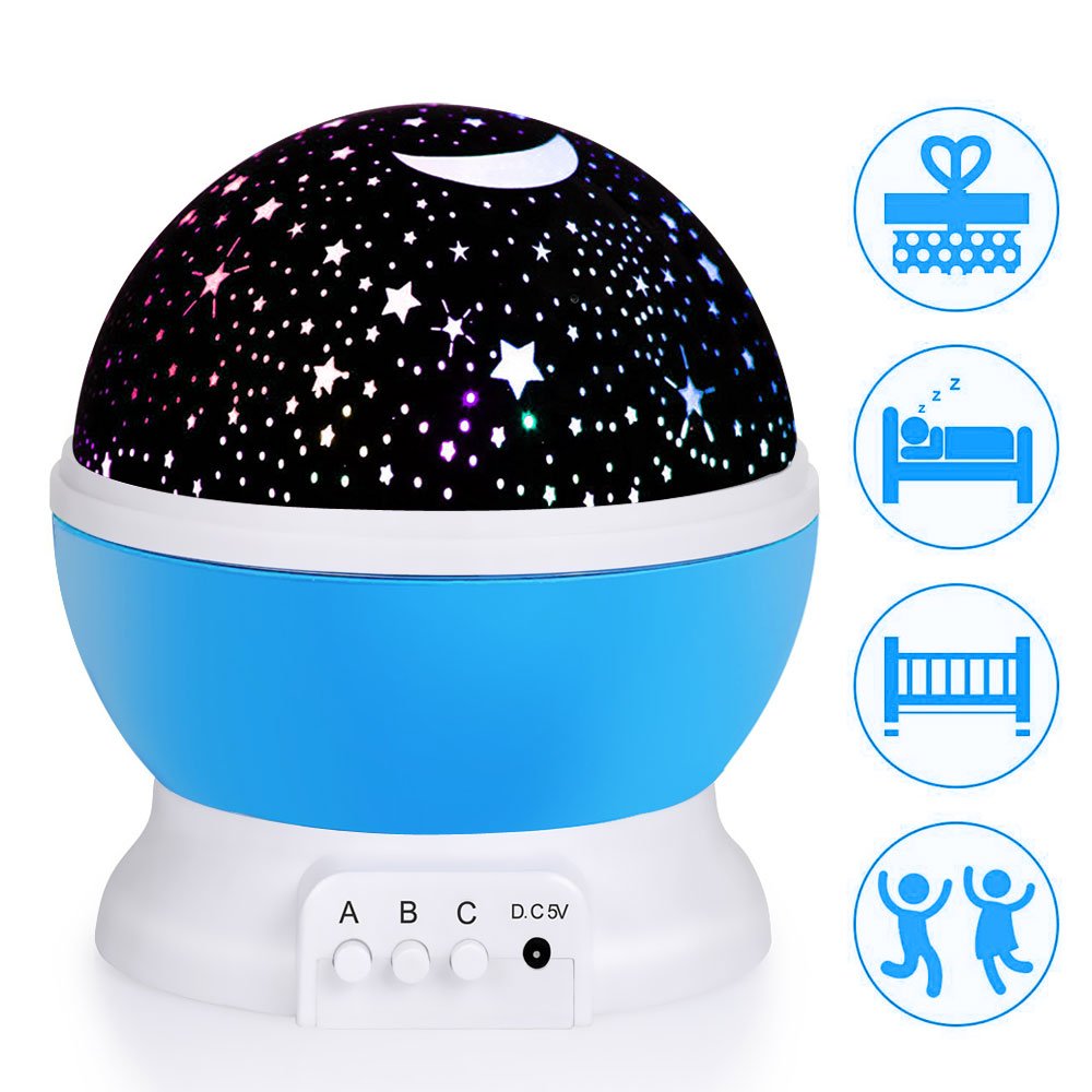 Ubegood Luces de Proyector de Estrellas LED Lámpara Proyector de Noche lámpara