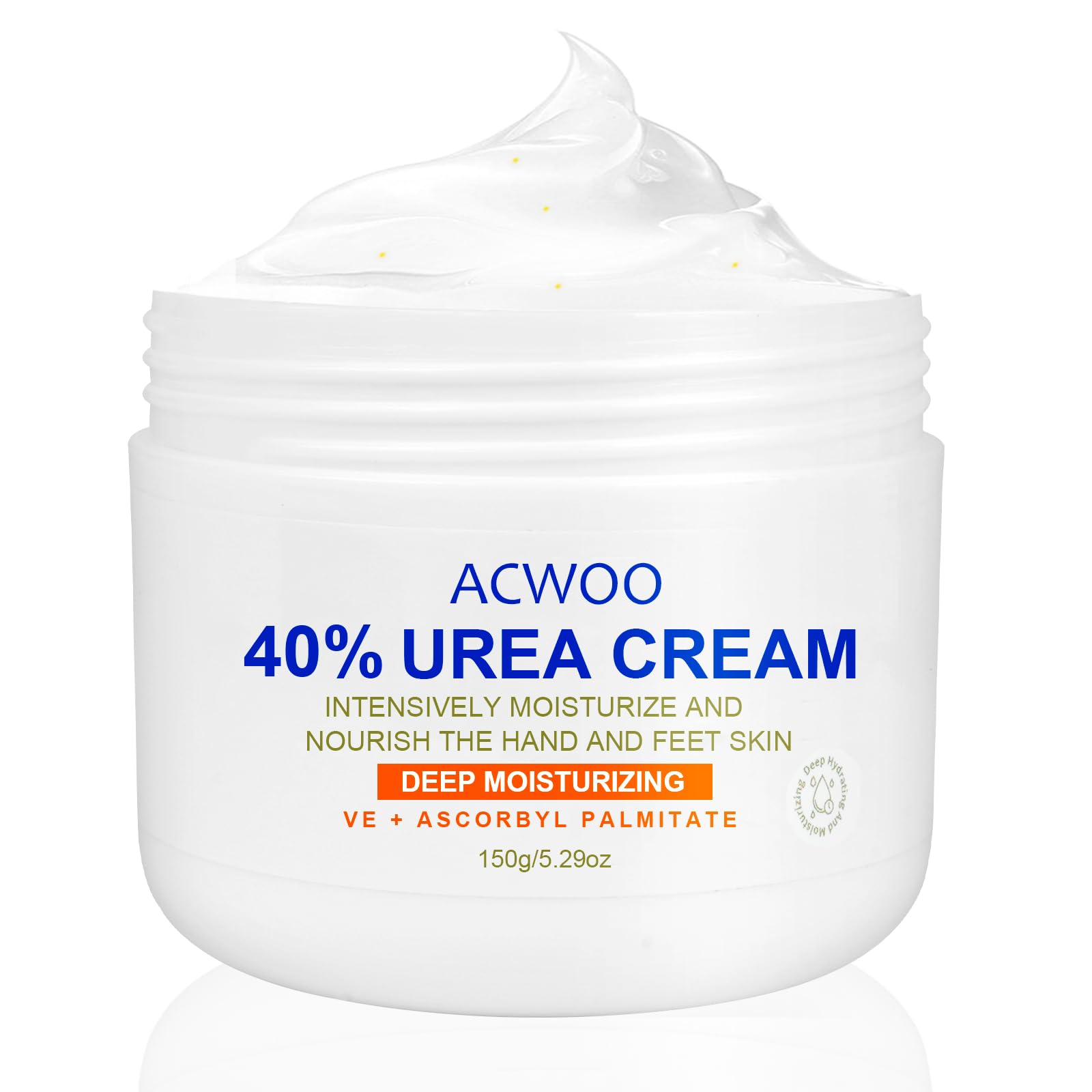 ACWOO Urea Cream 40%, Urea Foot Cream, 150g Urea Cream for Feet, Urea Foot & Hand Cream for Cracked Heels and Dry Skin, Foot Nourishing Frost for Callus Remover, 40% Urea Lotion for Feet — image 1