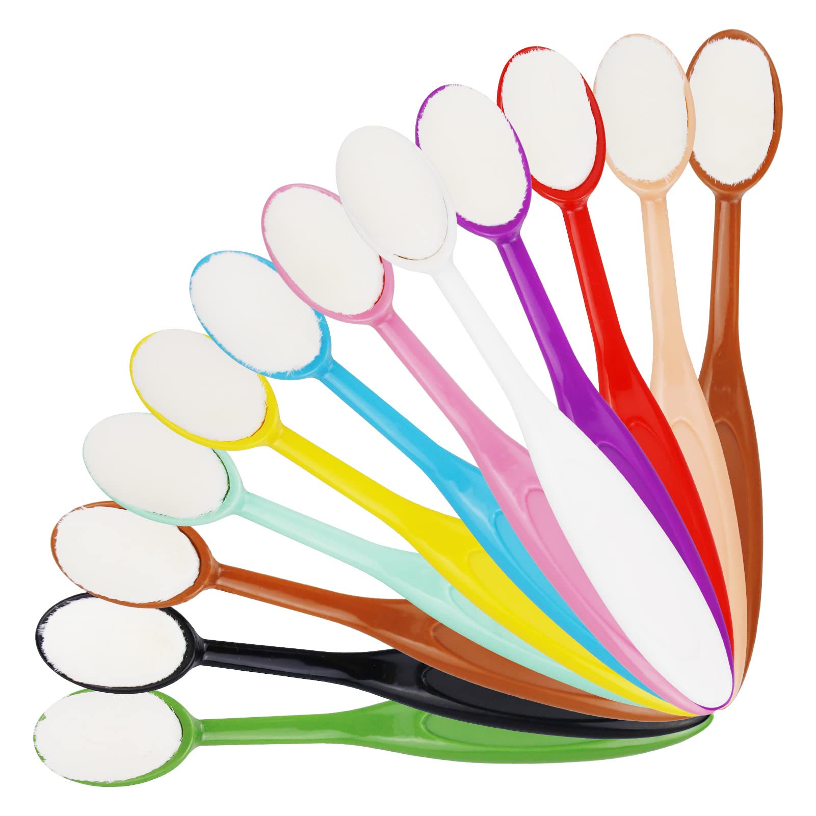 Blending Brushes for Crafts, 12Pcs Set Colorful Ink Application Brush, Background Stencil Painting Tool for Paper Crafter Cardmaking Stamp Scrapbooking