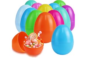 ANTDECOUS 60 Pieces 2.36’’ Fillable Easter Eggs Plastic for Egg Hunt Bulk Easter Eggs for Easter Basket Stuffers Candy Treats, Empty Eggs for Easter Hunt Theme Party Favor (9 Colors)