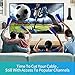 HDTV Antenna - 2019 Update Version Portable HDTV Digital Antenna, 60-120Mile Long Range with Signal Amplifier for 4K HD VHF Uhf Local TV Channels with 13ft Coaxial Cable
