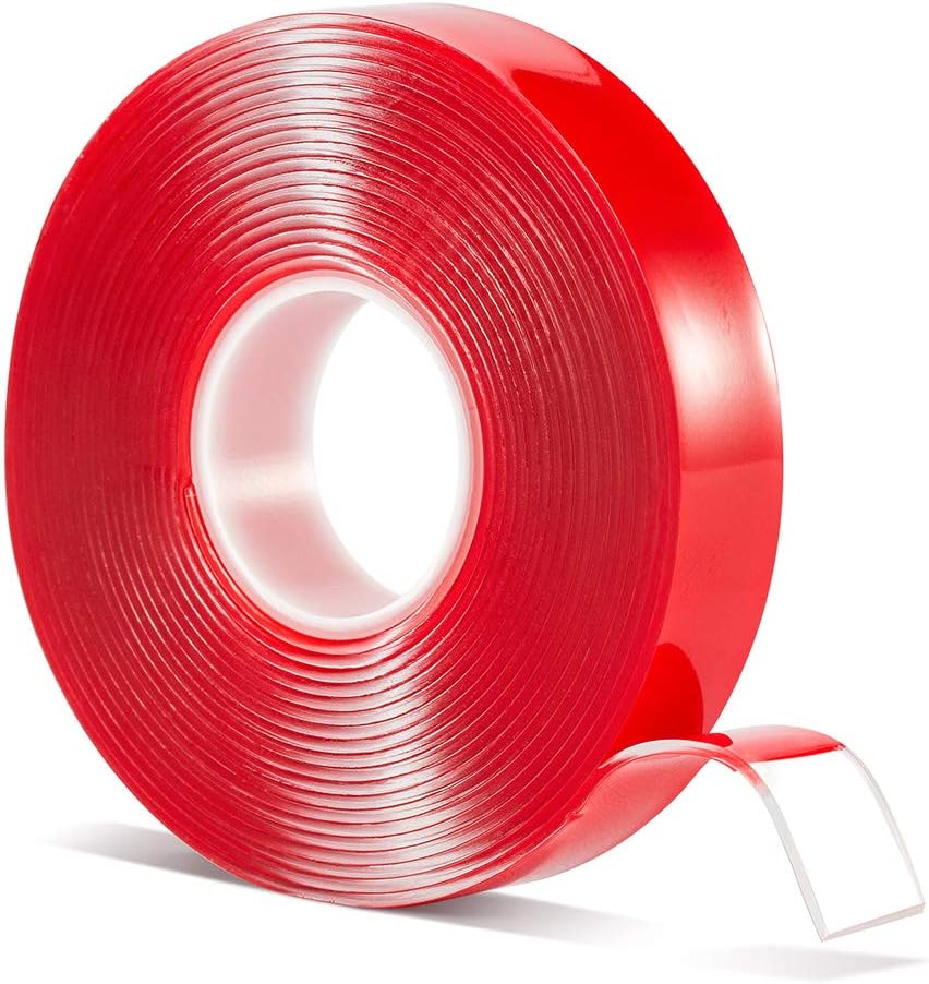 Double Sided Tape Heavy Duty - 1/2 Acrylic NO Trace Removable Double Sided Tape Transparent and Strong Adhesive Mounting Tape for Paste Photos/Posters: Industrial & Scientific