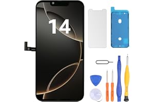 LL TRADER Screen Replacement for iPhone 14 6.1" LCD Retina FHD Display COF Touch Screen Digitizer with Repair Tool Kits, Wate