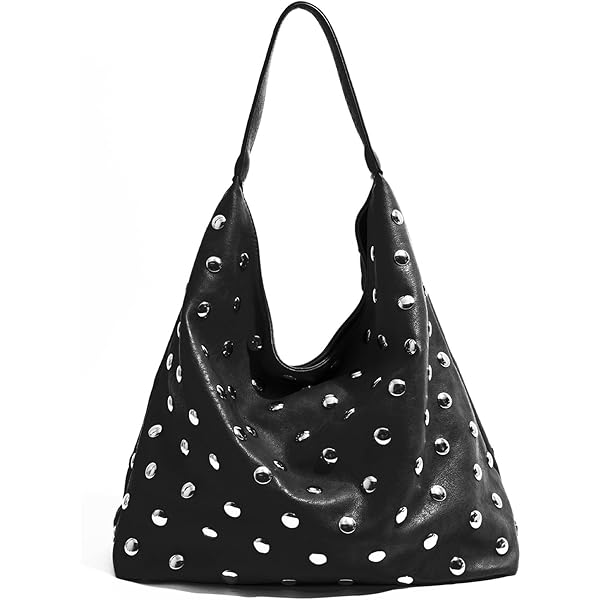 Amazon.com: TYATVS Studded Purse Large Tote Bag for Women Y2k Hobo