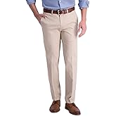 Haggar Men's Iron Free Premium Khaki Straight Fit Flat Front Pants