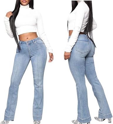 mid waist flare jeans