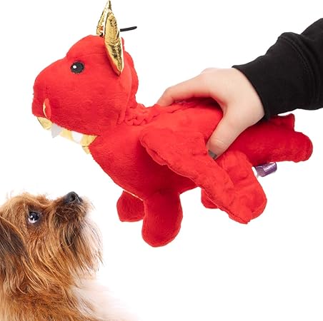 red dragon dog toy