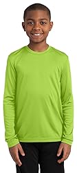 Long Sleeve Tee (YST350LS) Deep Orange, XS