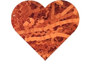 YHXKJ Crinkle Paper for Gift Box (1/2 LB) Crinkle Cut Paper Shred Filler,Shredded Paper Filler Packing Gift Wrap Easter Basket Grass Filler-Bright Orange