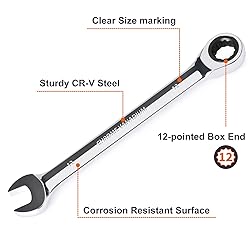 Egofine 12mm Ratcheting Combination Wrench