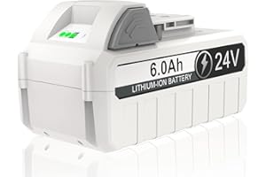 i-Bateria 24V Battery Replace for Sun Joe + Snow Joe 24V Battery 24BAT-LTE/LTW/LTX/XR/LT, 6.0AhLithium Ion Battery Compatible for All Joe iON+ 24V-X2-SB18/20SB/SB15 Cordless Snow Blowers