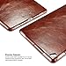 iPad Pro 12.9 Case, Icarercase Genuine Leather Case Folio Flip Smart Cover Auto Wake/Sleep Function [Magnetic Closure] Kickstand for Apple iPad Pro 12.9（2017）Brown