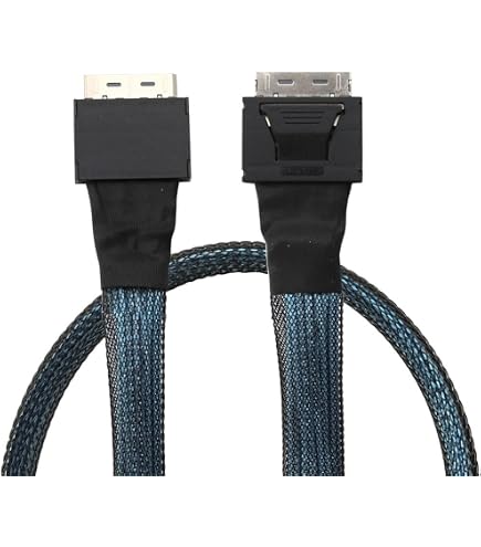 Cavo Adattatore OCuLink PCI-Express SAS SFF-8611 4i A SATA 7P Con Connettore A 90 Gradi - Foto 3