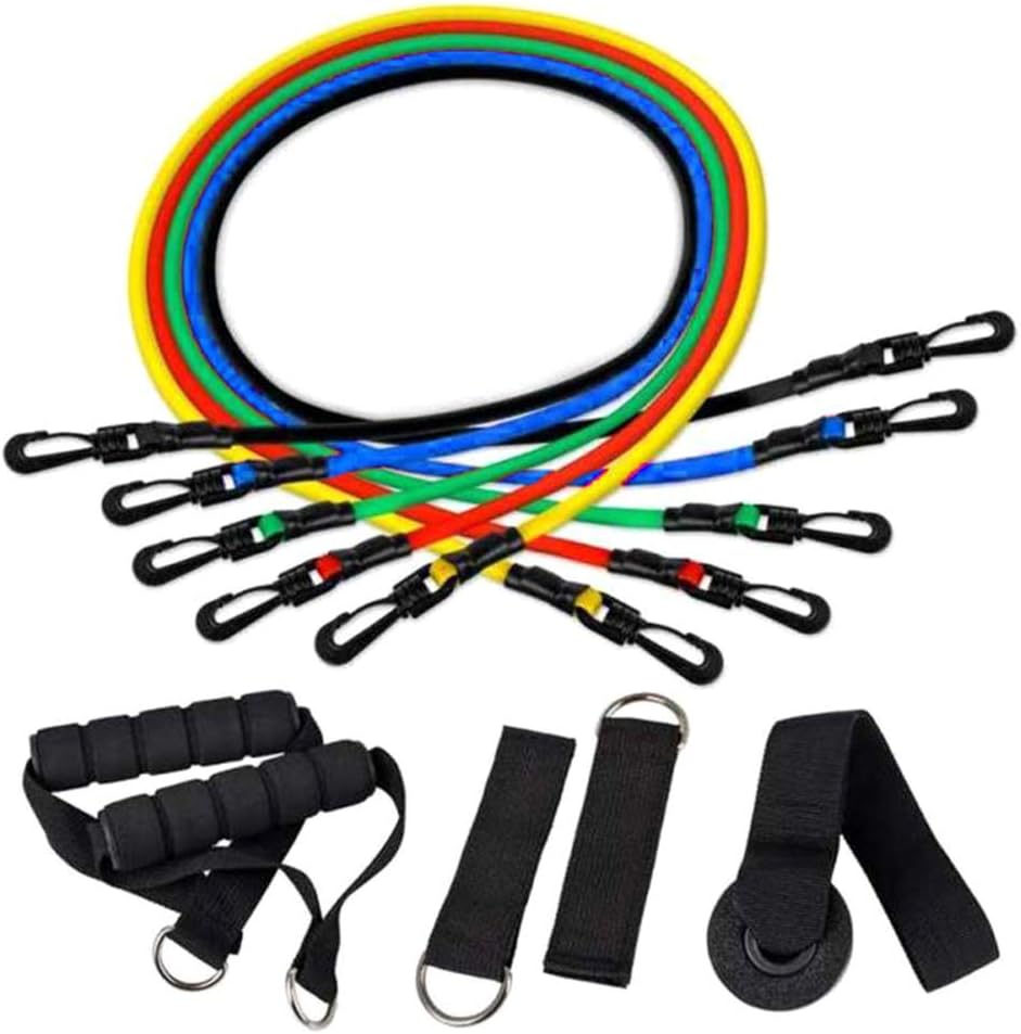 Festnight Resistance Bands Set Workout Bands, Including 5 Stackable