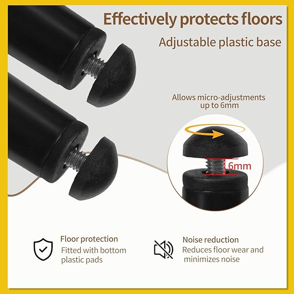 LIANJINGDENG 28 INCH ADJUSTABLE METAL TABLE LEGS, HEAVY DUTY OFFICE DESK LEGS, SET OF 4, INDUSTRIAL FURNITURE LEGS FOR DINING TABLE, WORKBENCH, COUNTER HEIGHT