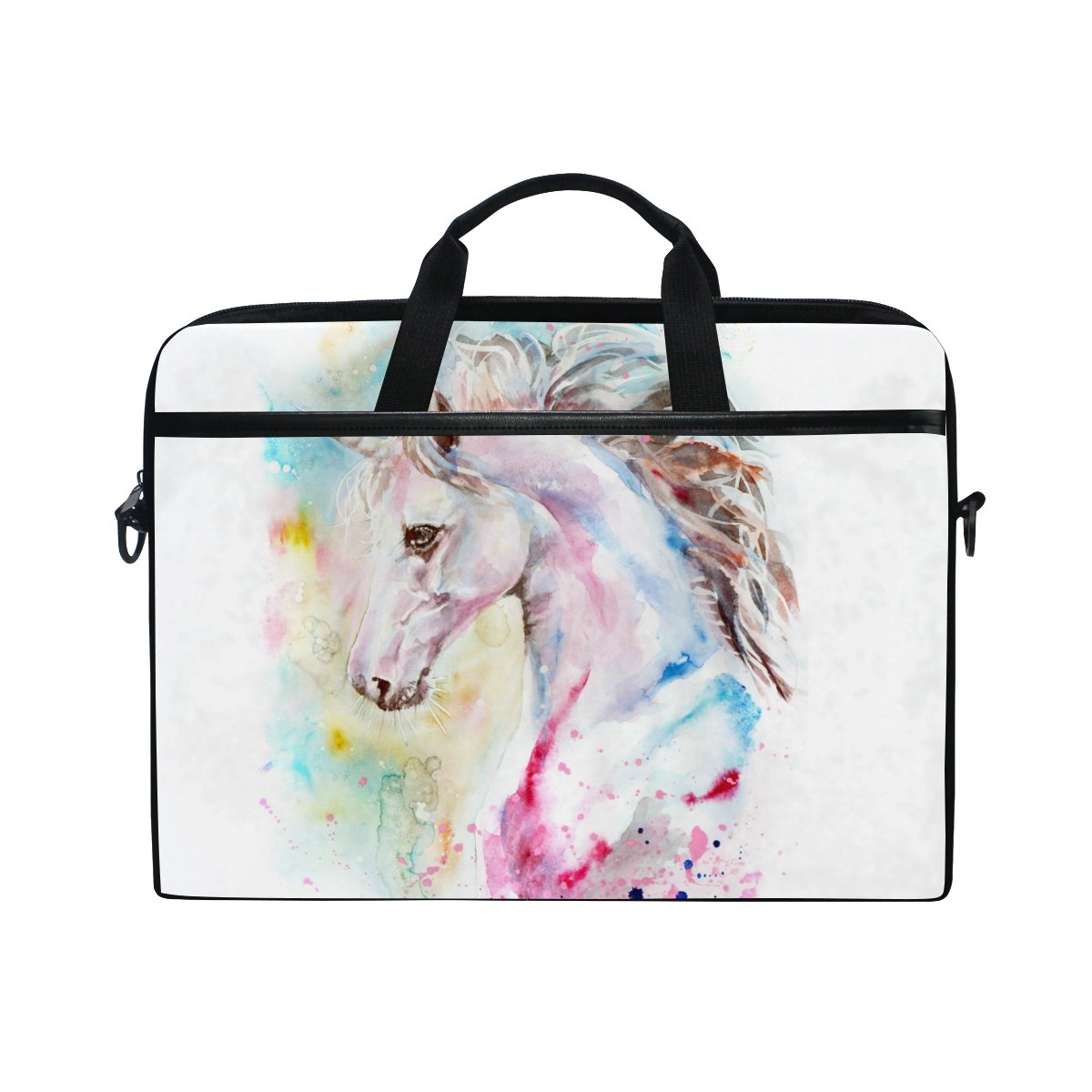 Laptop Shoulder Messenger Bag Canvas Laptop Carry Shoulder Messenger Bag Case Sleeve Computer Case 15 inch