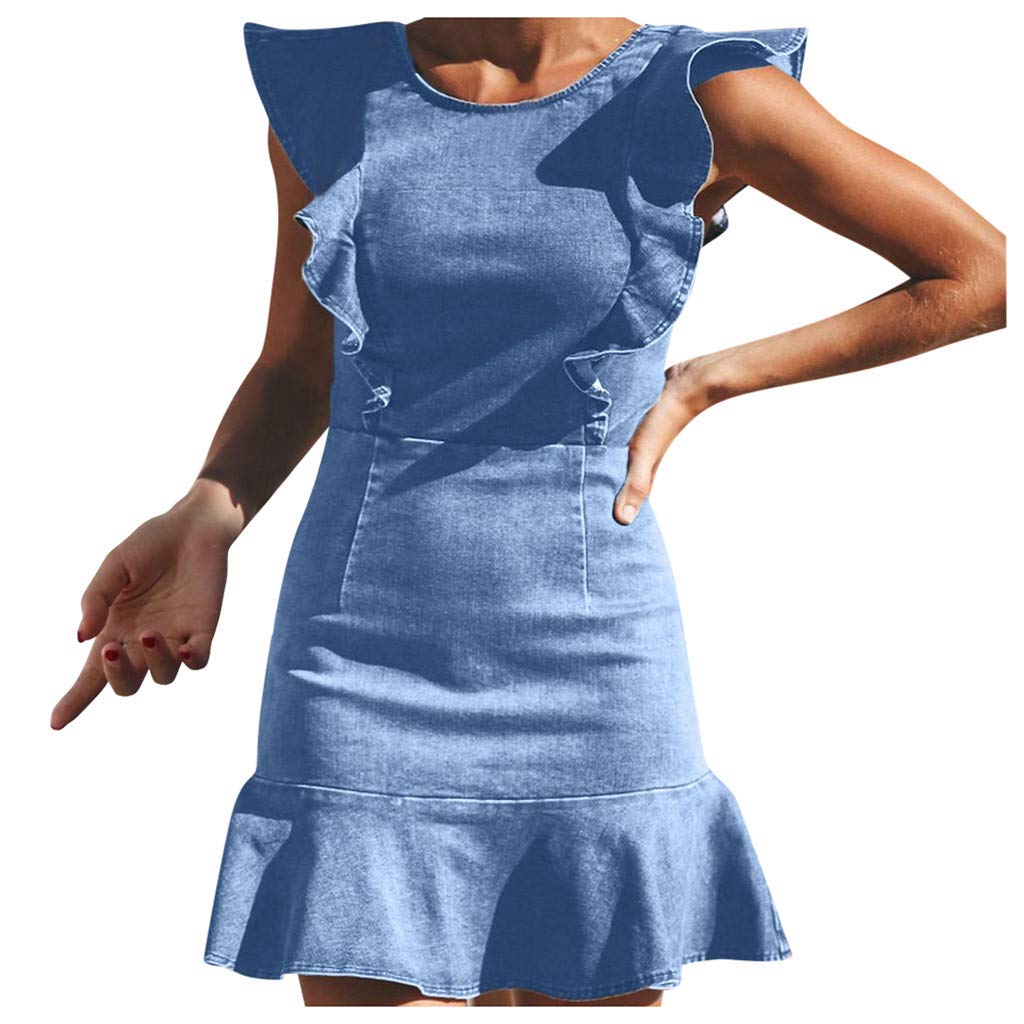ladies summer denim dress