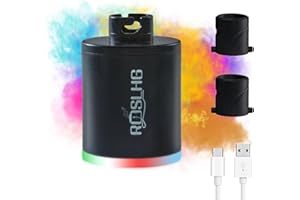 ROSLHG Hookah Pump - Mini Portable Charcoal Starter, Coal Burner Assistant, Hookah Preheating Kit, Smoke Bar Accessories/With Rechargeable Battery (Black)