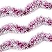 Christmas Tree Magenta Hot Pink Frost Tip Tinsel Garland Metallic Streamers Celebrate a Holiday Happy New Years Eve Party Indoor and Outdoor Decor Disco Party Decorations Supplies