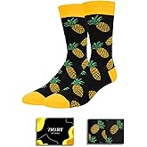 Zmart Funny Fruit Gifts for Men - Novelty Pineapple and Avocado Socks for Fruit Lovers