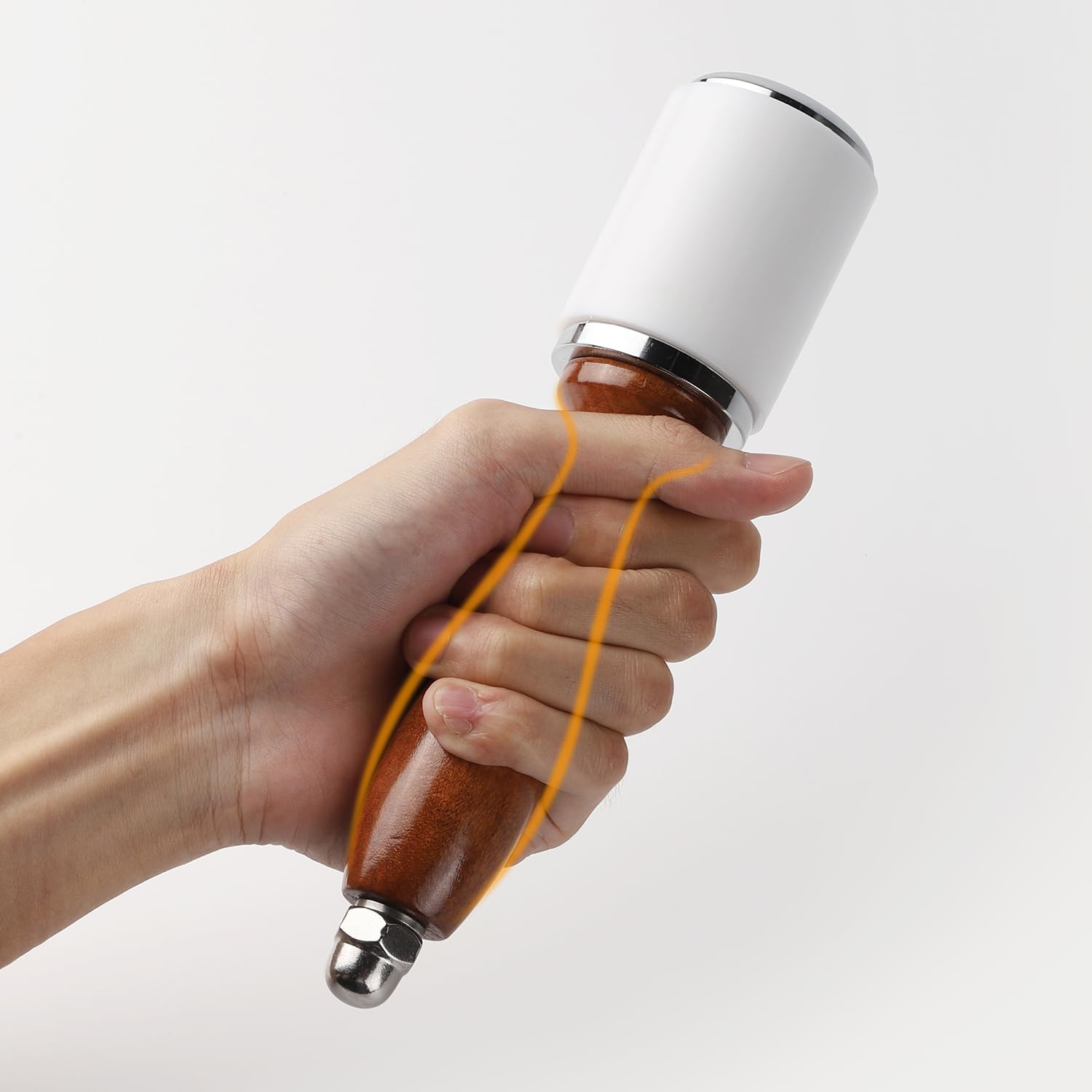 WUTA Leather Carving Hammer Professional Leather Mallet Leatherworking Maul Nylon Head Hammer for Handmade DIY Tools