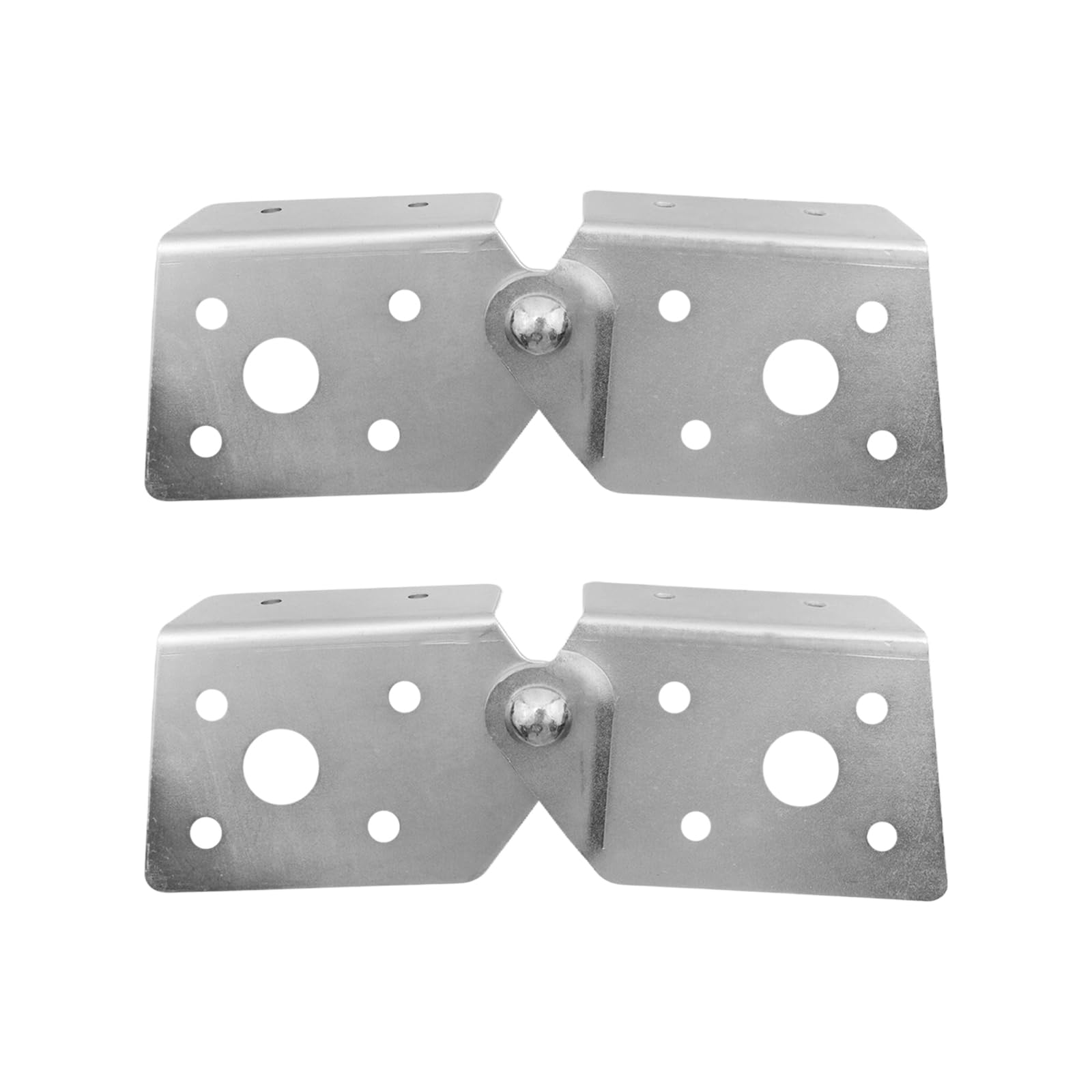 Photo 1 of LC LICTOP Attic Ladder Hinge, 3.1 x 3.3 Inch, 2Pcs Pull Down Stair Parts, Herringbone Ladder Folding Attic Stairs Hardware for Loft Ladder Repair, DIY Three Fold Ladder Reinforcement