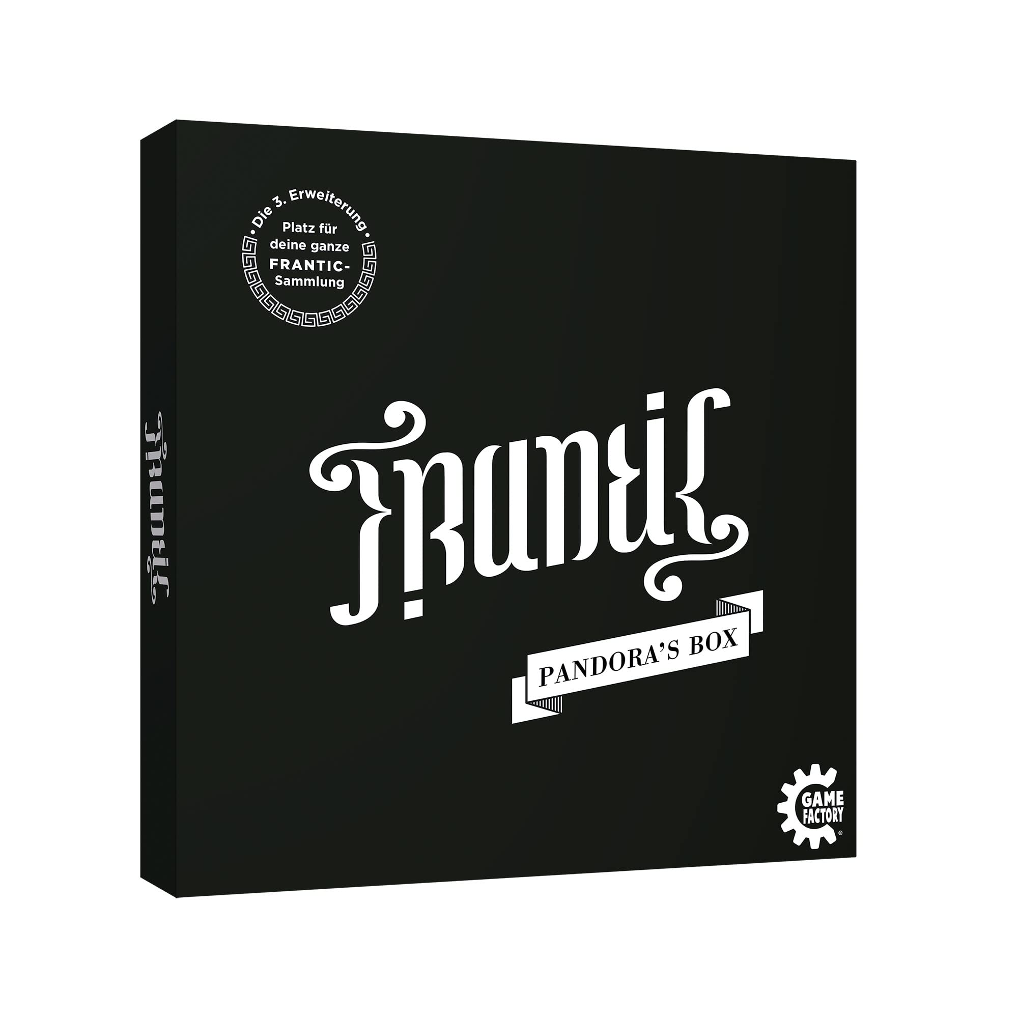 Game Factory 646293 Frantic, Pandora's Box, dritte Erweiterung in praktischer Sammelbox, Kartenspiel, Spielerweiterung