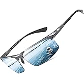 DUCO Mens Sunglasses Polarized Sports Fishing Running Driving Carbon Fiber Sunglasses for Men UV400 Protection DC8277