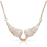 BYETOCE Bow Heart Pendent Pendant Necklace for Women White Crystal Necklace Dainty Silver Plated Necklace Bow Jewelry with Zirconia, Heart Choker Necklaces for Her Gifts