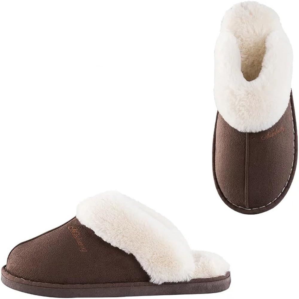 faux fur slip on