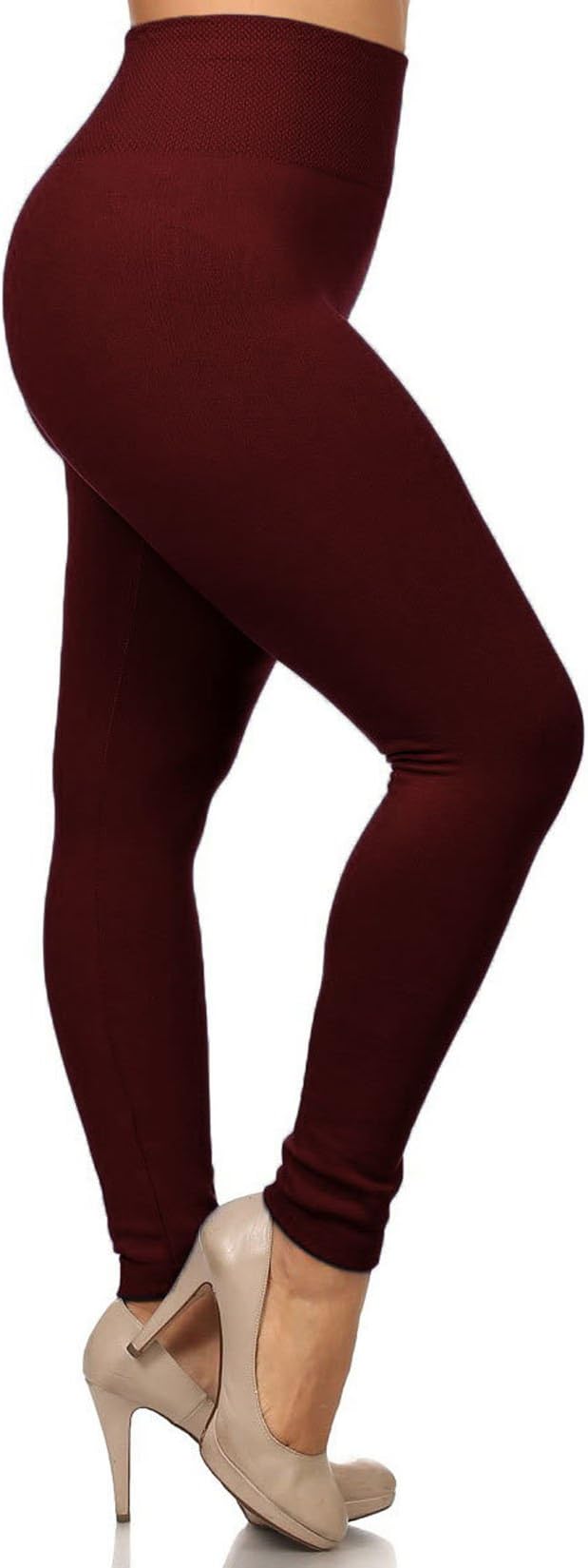 Stars and You HIGH Waist Soft Comfortable Cherry/Maroon Jegging