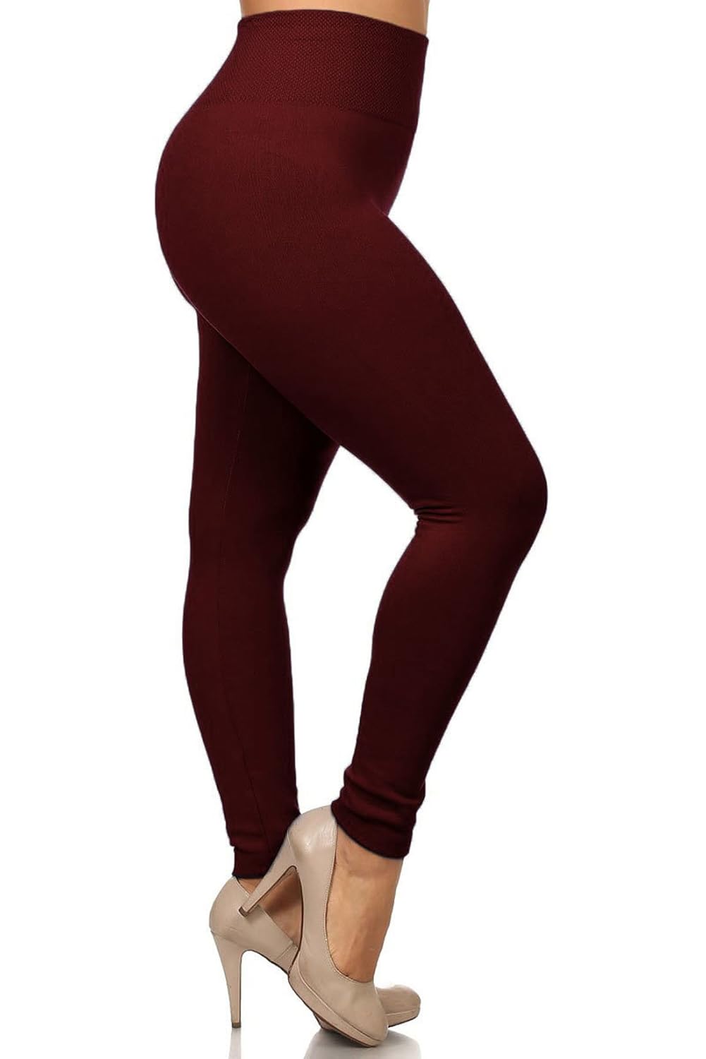 high waist soft comfortable best quality cherry/maroon jegging