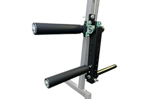 BLUSLM Power Rack Mounted Leg Extension and Curl Machine for Home Gym Equipment, Adjustable Leg Extension Attachment, Leg Press Attachment for Lower Body Leg Muscle Training