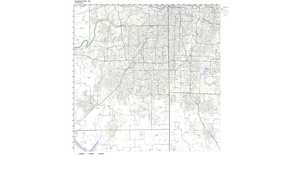 Overland Park Zip Code Map Overland Park, Ks Zip Code Map Laminated: Amazon.com: Office Products