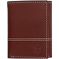 Timberland Men's Genuine Leather Rfid Blocking Trifold Wallet, Cognac, One Size