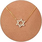 Txdvbls Necklace for Women - 14K Gold Plated Bow Snowflake Cherry Sun Lion Bear Fish Evil Eye Star of David Italian Horn Pearl Necklace Pendant with 16”+2” Chains, Trendy Elegant Jewelry