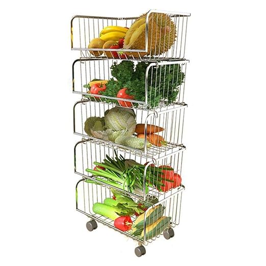 Carro Organizador De Verduras 4 Canastos - Ultimo Coche