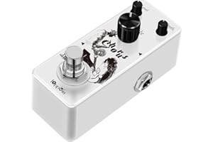 IOppWin Pure Analog Chorus Guitar Pedal - Warm, Clear Chorus Tone with Spacey Vibe, True Bypass, Mini Metal Enclosure (DC 9V, 9mA)